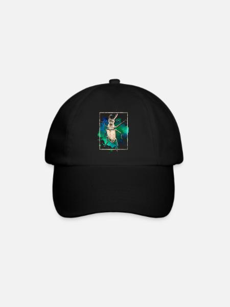 Hirschkäfer - Baseballkappe - Schwarz/Schwarz
