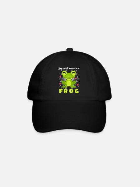 Frosch Frösche - Baseballkappe - Schwarz/Schwarz