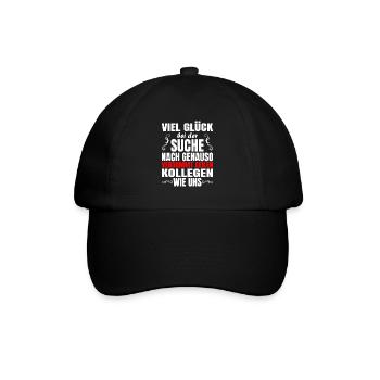 Jobwechsel Abschiedsgeschenk für Kollegen Geschenk - Baseballkappe - Schwarz/Schwarz - Vorne