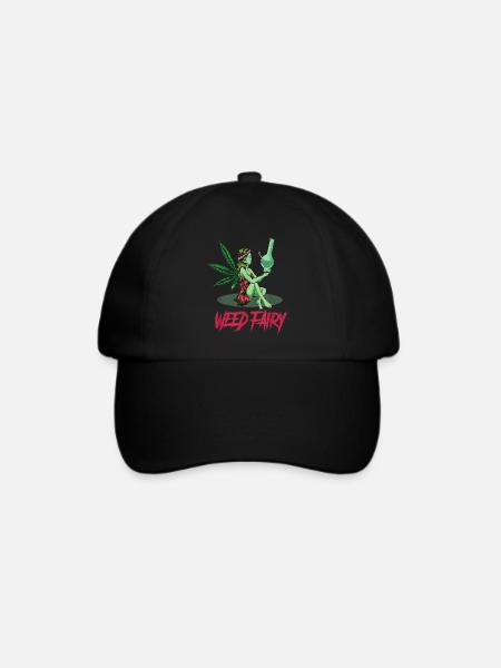 Cannabis Hanf THC 420 - Baseballkappe - Schwarz/Schwarz