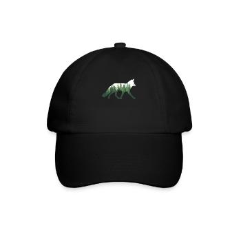 Fuchs Natur Wald - Baseballkappe - Schwarz/Schwarz - Vorne