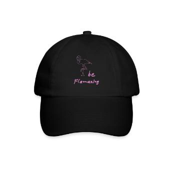 flamingo Flamingos - Baseballkappe - Schwarz/Schwarz - Vorne