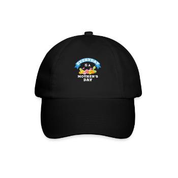 Muttertag, Muttertag, Muttertag, Muttertag - Baseballkappe - Schwarz/Schwarz - Vorne