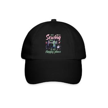 Nähen - Baseballkappe - Schwarz/Schwarz - Vorne