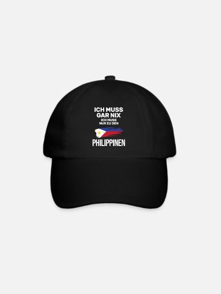 Philippinisch Philippinen Manila - Baseballkappe - Schwarz/Schwarz