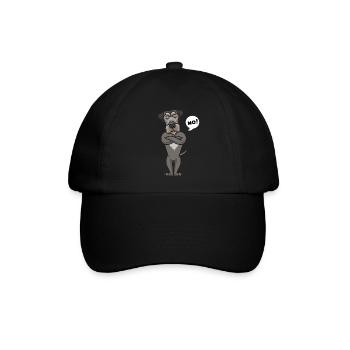 Sturer Irischer Wolfshund Hund lustig Hundebesitze - Baseballkappe - Schwarz/Schwarz - Vorne