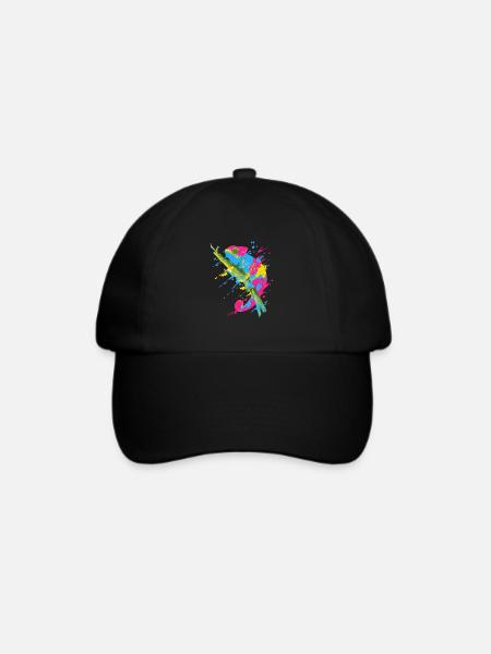 Pansexual Stolz Lustige Designfarben von PANSEXUAL - Baseballkappe - Schwarz/Schwarz