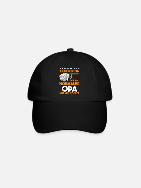 Akkordeon Opa Fisarmonica Großvater - Baseballkappe - Schwarz/Schwarz