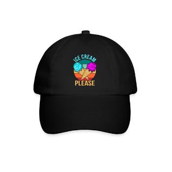 Eiscreme - Baseballkappe - Schwarz/Schwarz - Vorne