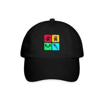 Schmied Amboss - Baseballkappe - Schwarz/Schwarz - Vorne