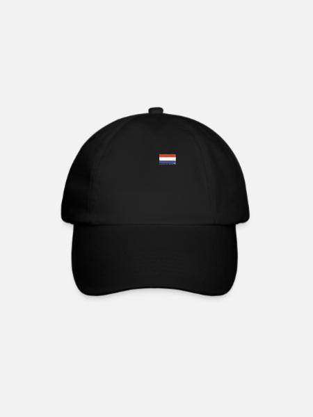 Niederlande Flagge Nederland Holland Niederländer - Baseballkappe - Schwarz/Schwarz