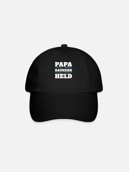 Bauherr - Baseballkappe - Schwarz/Schwarz