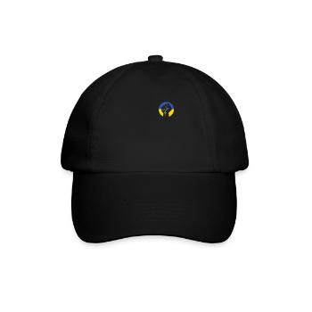 Ukraine Fahne Ukrajina Ukrainer Ukrainisch Flagge - Baseballkappe - Schwarz/Schwarz - Vorne