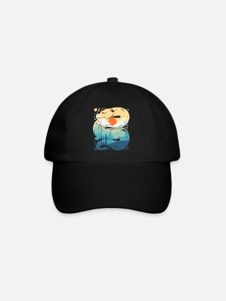 Sunrise Dragon - Baseballkappe - Schwarz/Schwarz