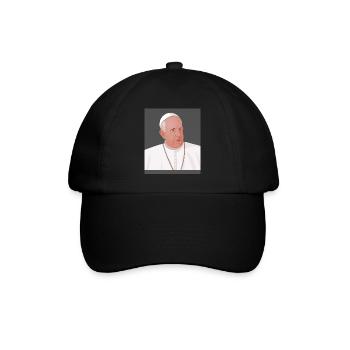 Papst Franziskus Vatikan Vatikanstadt Petersdom - Baseballkappe - Schwarz/Schwarz - Vorne