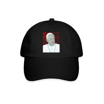 Papst Franziskus Vatikan Vatikanstadt Petersdom - Baseballkappe - Schwarz/Schwarz - Vorne