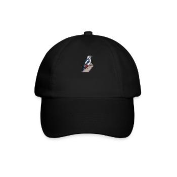 Buntspecht I Vogel Jäger Wald Motiv für - Baseballkappe - Schwarz/Schwarz - Vorne