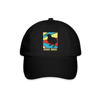 kiwi-vogel Kiwi Vogel - Baseballkappe - Schwarz/Schwarz - Vorne