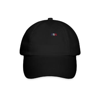 Frankreich Französische Fahne Fun France Franzose - Baseballkappe - Schwarz/Schwarz - Vorne