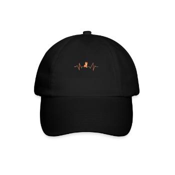 Fuchs Waldtiere - Baseballkappe - Schwarz/Schwarz - Vorne