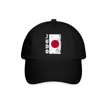 Judo Sport Judoka Flagge Fahne Tokio Japan - Baseballkappe - Schwarz/Schwarz - Vorne