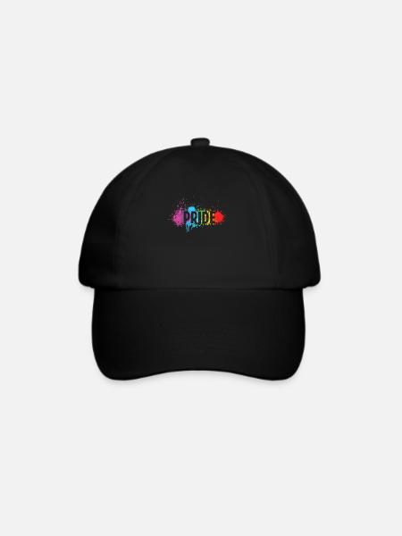 LGBT Rainbow Pride - Baseballkappe - Schwarz/Schwarz