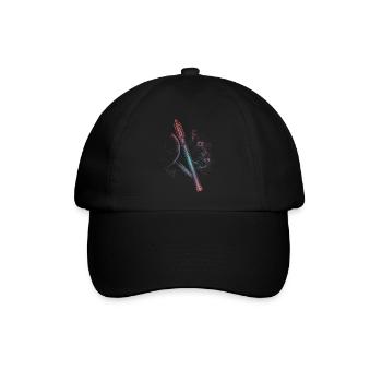 Falcon 9 Rakete - Baseballkappe - Schwarz/Schwarz - Vorne