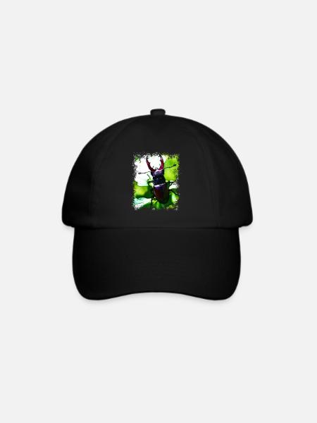 Hirschkäfer - Baseballkappe - Schwarz/Schwarz