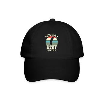 Dart , Dart Tshirt - Baseballkappe - Schwarz/Schwarz - Vorne