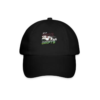 Car Drifting Racing Racecar Motorsport Mechanic - Baseballkappe - Schwarz/Schwarz - Vorne