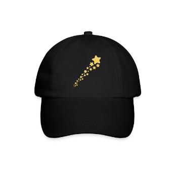 Sternschnuppe - Baseballkappe - Schwarz/Schwarz - Vorne