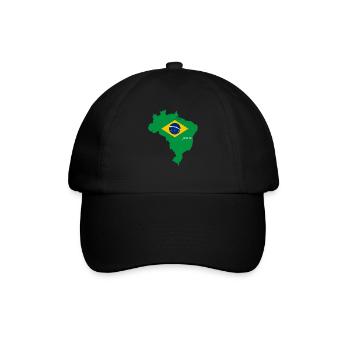 Brasilien - Baseballkappe - Schwarz/Schwarz - Vorne
