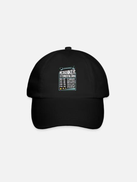 KFZ Auto Mechaniker Beruf Lustig Spruch Geschenk - Baseballkappe - Schwarz/Schwarz