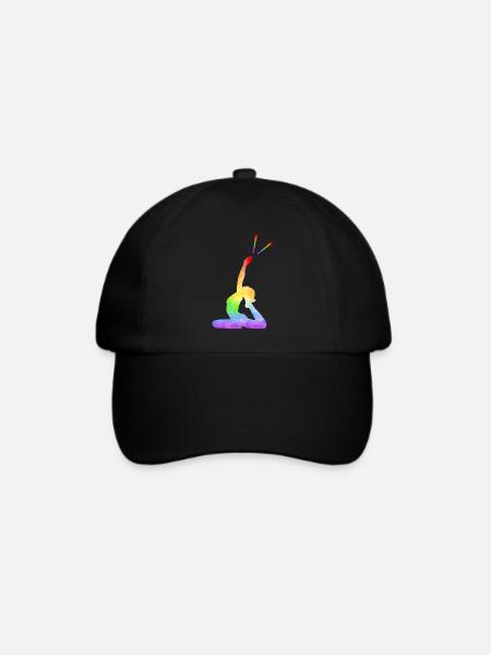 Rhythmische Sportgymnastik Keulen RSG Geschenkidee - Baseballkappe - Schwarz/Schwarz