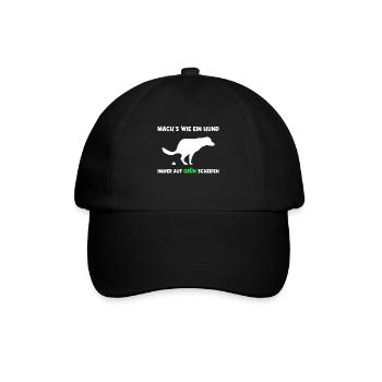 Bundestagswahl Grüne Protest Statement Geschenk - Baseballkappe - Schwarz/Schwarz - Vorne