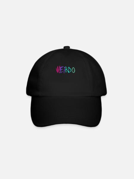 Weirdo Rockmusik Punk Rock Gothic Emo Kawaii Weird - Baseballkappe - Schwarz/Schwarz