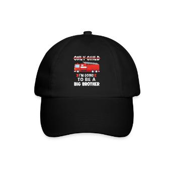 Big Brother Big Brother Einzelkind Geschenk - Baseballkappe - Schwarz/Schwarz - Vorne