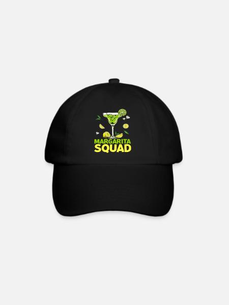 Margarita Squad T Shirt - Baseballkappe - Schwarz/Schwarz