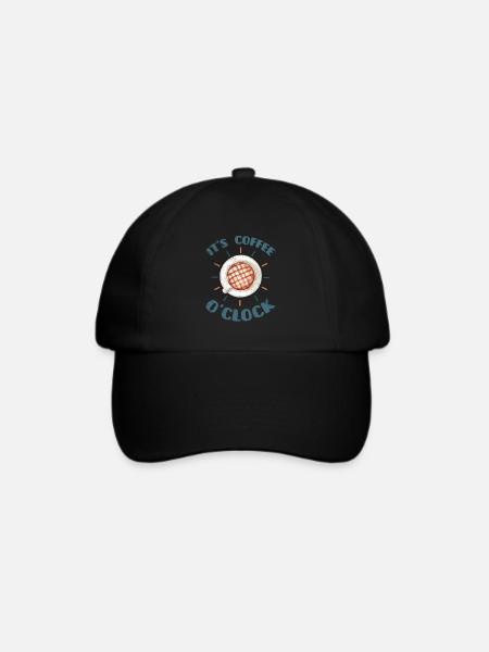 Kaffee Kaffeetrinker Kaffeeliebhaber - Baseballkappe - Schwarz/Schwarz