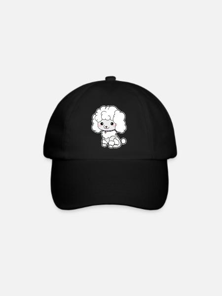 Pudel - Baseballkappe - Schwarz/Schwarz