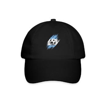 Argentinien - Baseballkappe - Schwarz/Schwarz - Vorne