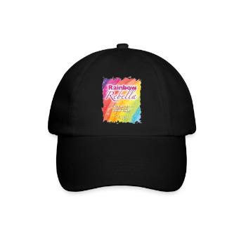 Rainbow Rebella - Sonja Ariel von Staden - Baseballkappe - Schwarz/Schwarz - Vorne