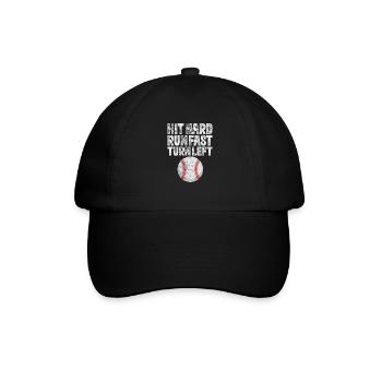 Baseball - Baseballkappe - Schwarz/Schwarz - Vorne