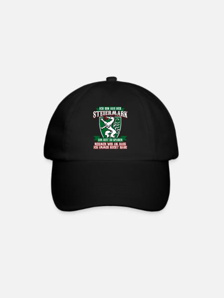 Steiermark Steirer Österreich - Baseballkappe - Schwarz/Schwarz