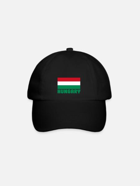 Ungarn - Baseballkappe - Schwarz/Schwarz