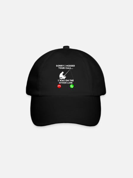 Tut Mir Leid, Dass Ich Ihren Anruf Verpasst Habe, - Baseballkappe - Schwarz/Schwarz