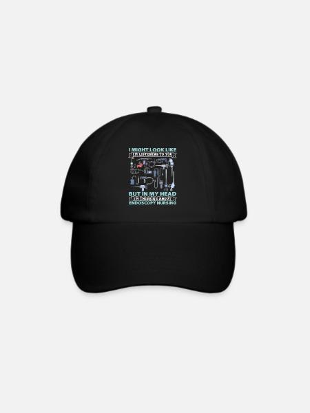 Endoskopie Krankenschwester Geschenke für Rn Krank - Baseballkappe - Schwarz/Schwarz