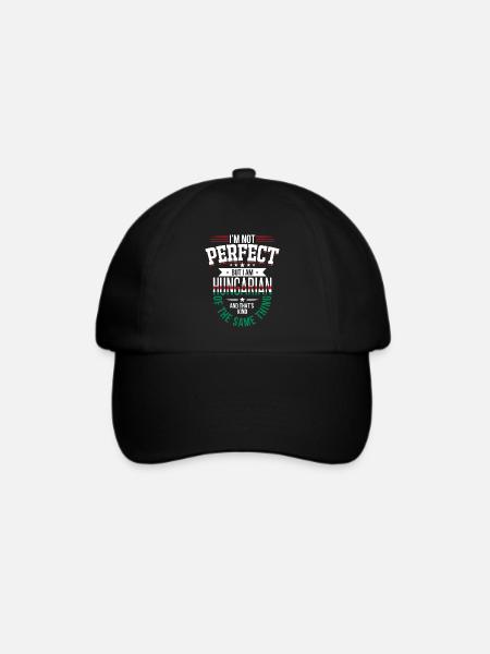 Ungarn Ungarisch Lustig Geschenk - Baseballkappe - Schwarz/Schwarz