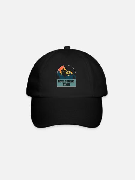Bouldern - Baseballkappe - Schwarz/Schwarz