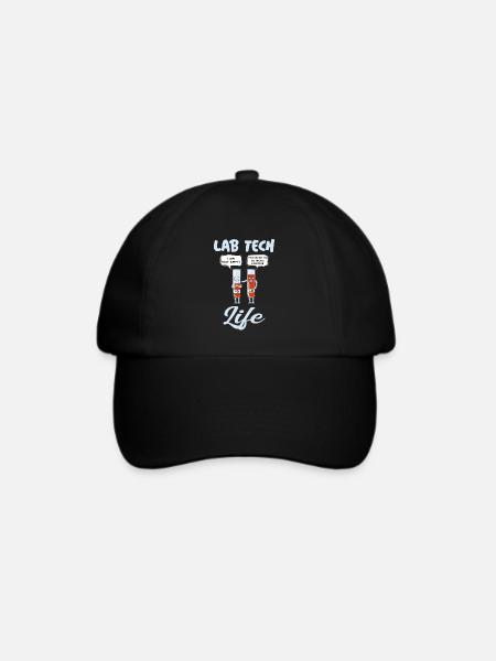 Lab Tech Life Lustiges Blutbild Befundung - Baseballkappe - Schwarz/Schwarz